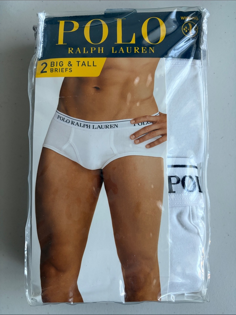 Polo by Ralph Lauren White Men's Briefs - 2 Pack 4X Big & Tall